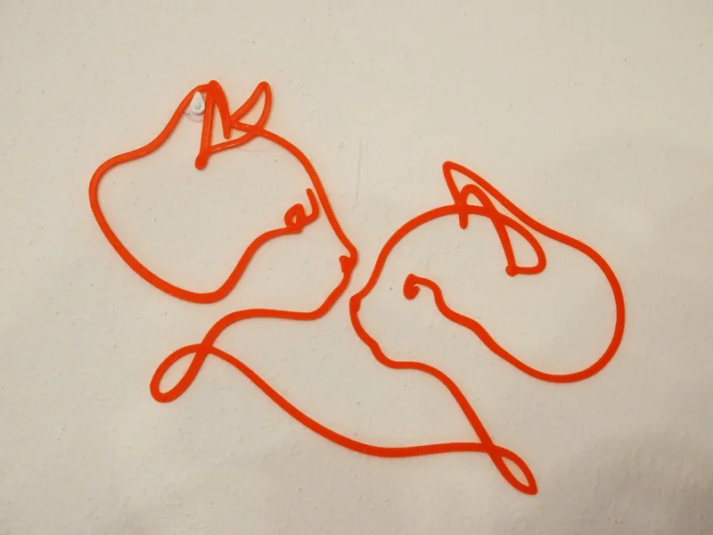 Minimal Wall Art – Two Cats