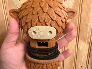 Highland cow hair tie holder - 1