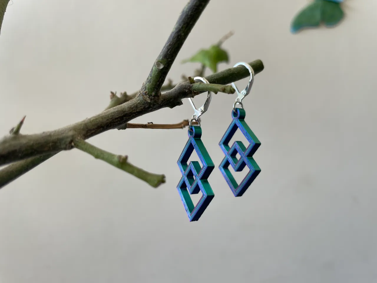 Rhombus Style Earrings view 4