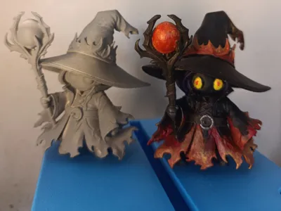 FF VII Fire Mage Paint