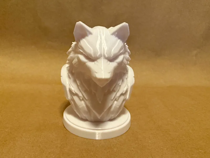 Geometric Wolf Bust