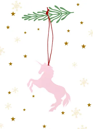 Unicorn ornament