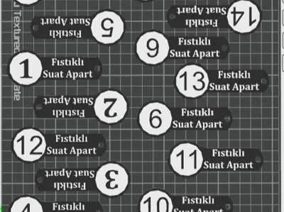 Key Chain Apart number 1-14