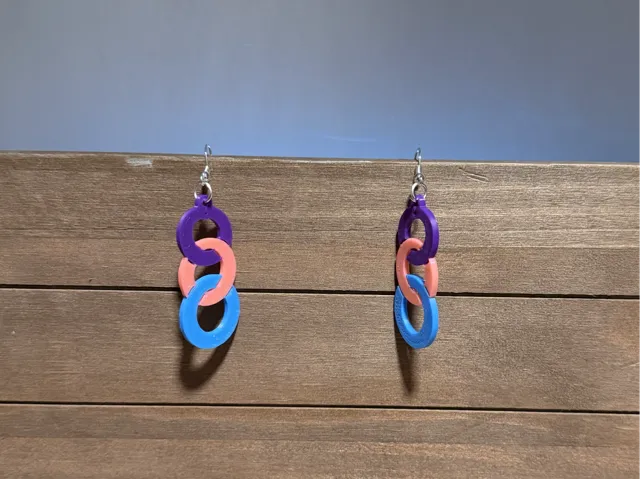 Trinity Orbit Drop Earrings