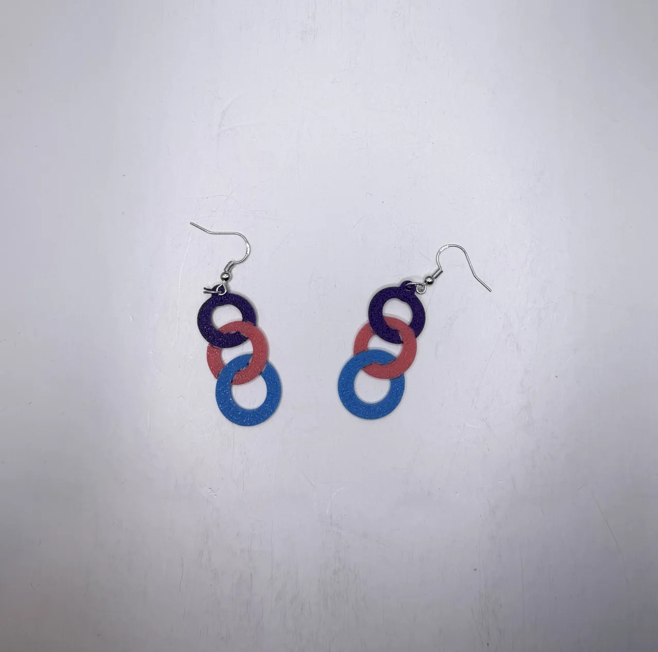 Trinity Orbit Drop Earrings view 3