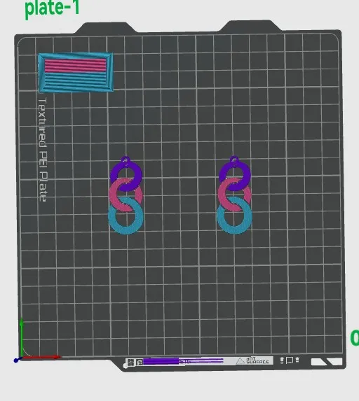 Trinity Orbit Drop Earrings view 4