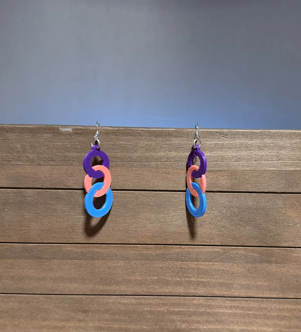 Trinity Orbit Drop Earrings view 2