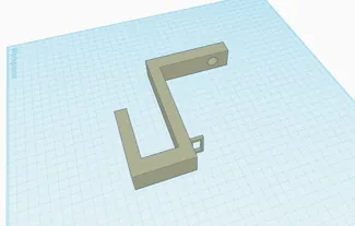 Hard Hat hook with glove hanger