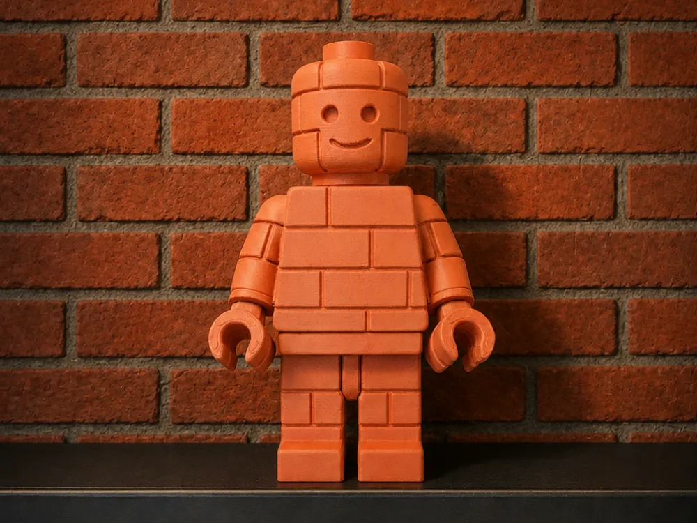 Figura decorativa: Brick Man Brick Style. Referencia del modelo original.