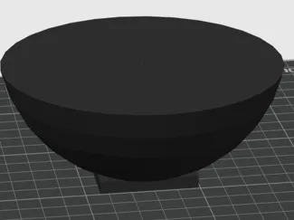 Half sphere with base