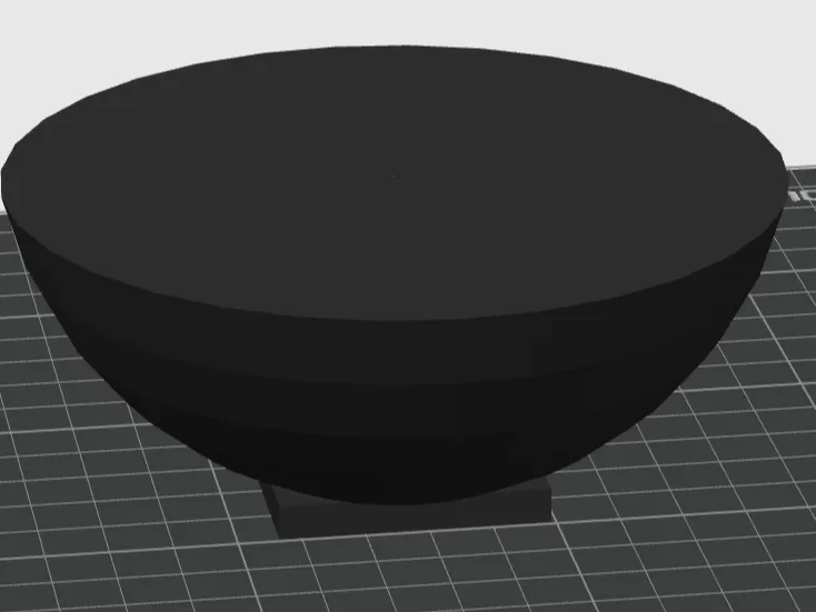 Half sphere with base
