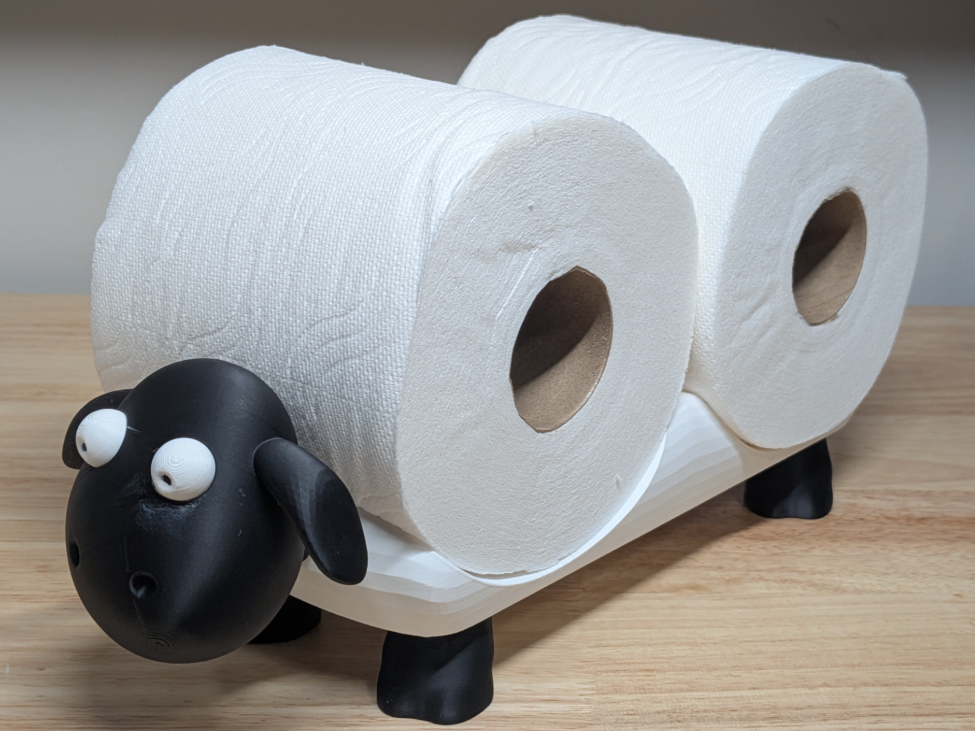Sheep Toilet Paper Holder, 3 roll, no AMS - 1