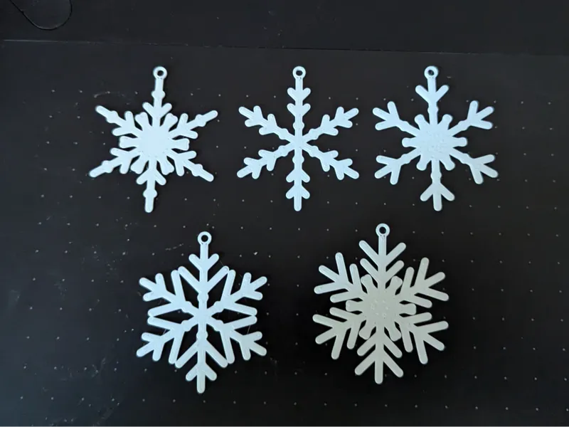 Print-Ready Christmas Snowflakes