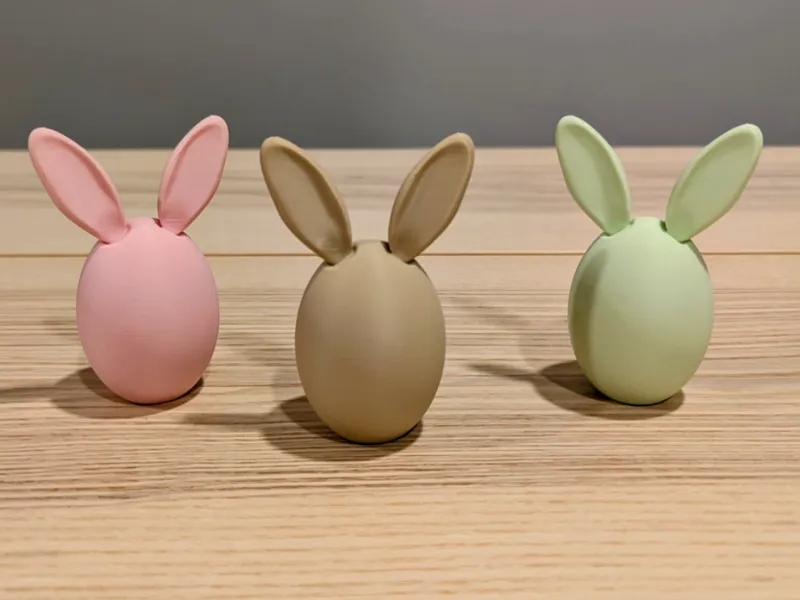 Cute Hatching Easter Bunny Egg Decor
