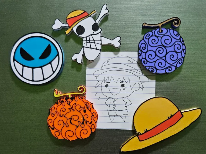 One piece magnets