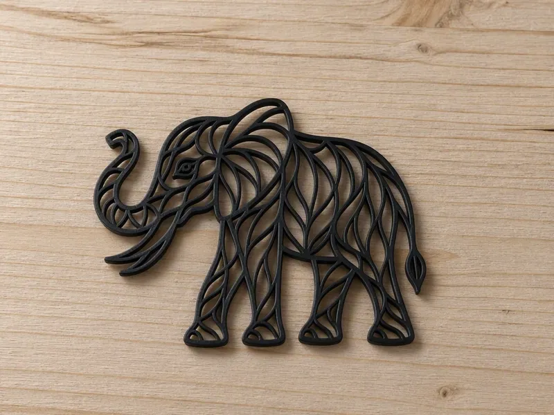 Elegant Line Animal Series - #29 Elephant