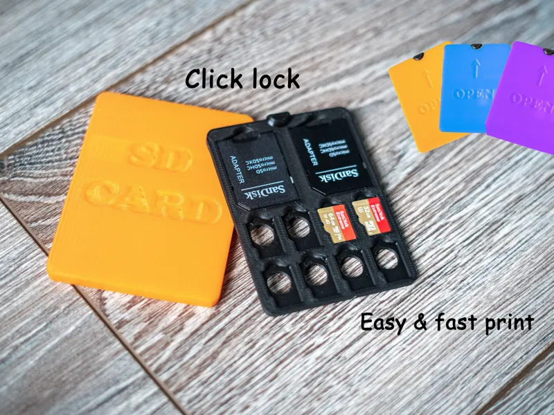 Boite de protection carte SD
