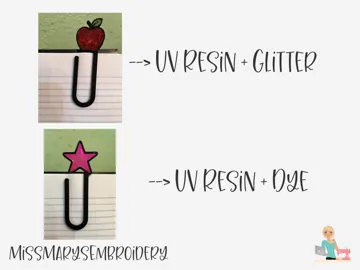 Clip o pieza de sujeción: Apple & Star Paper Clips – 3D Print + UV Resin — vista de referencia 4