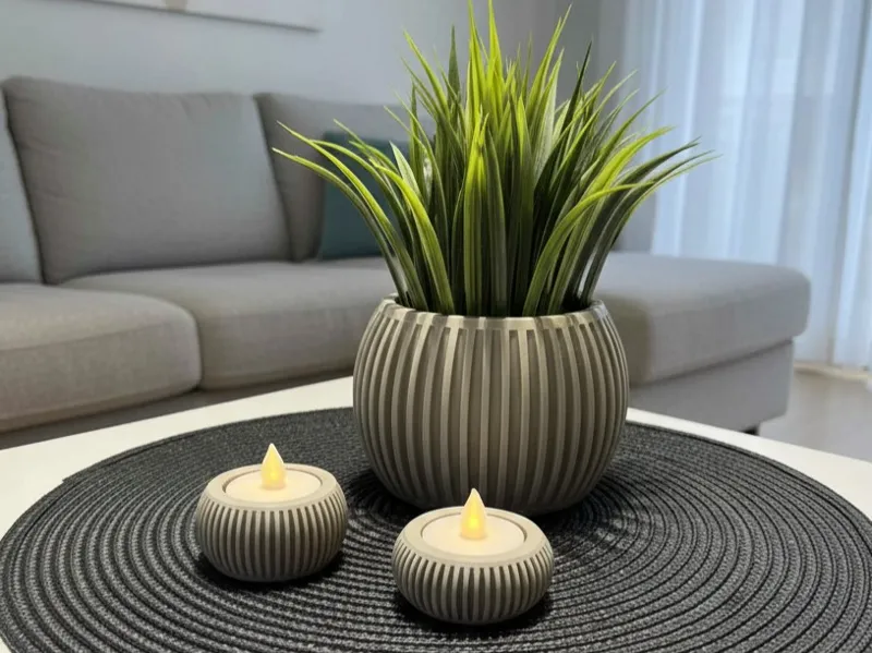 Decor Set - Planter & Tealight Holders
