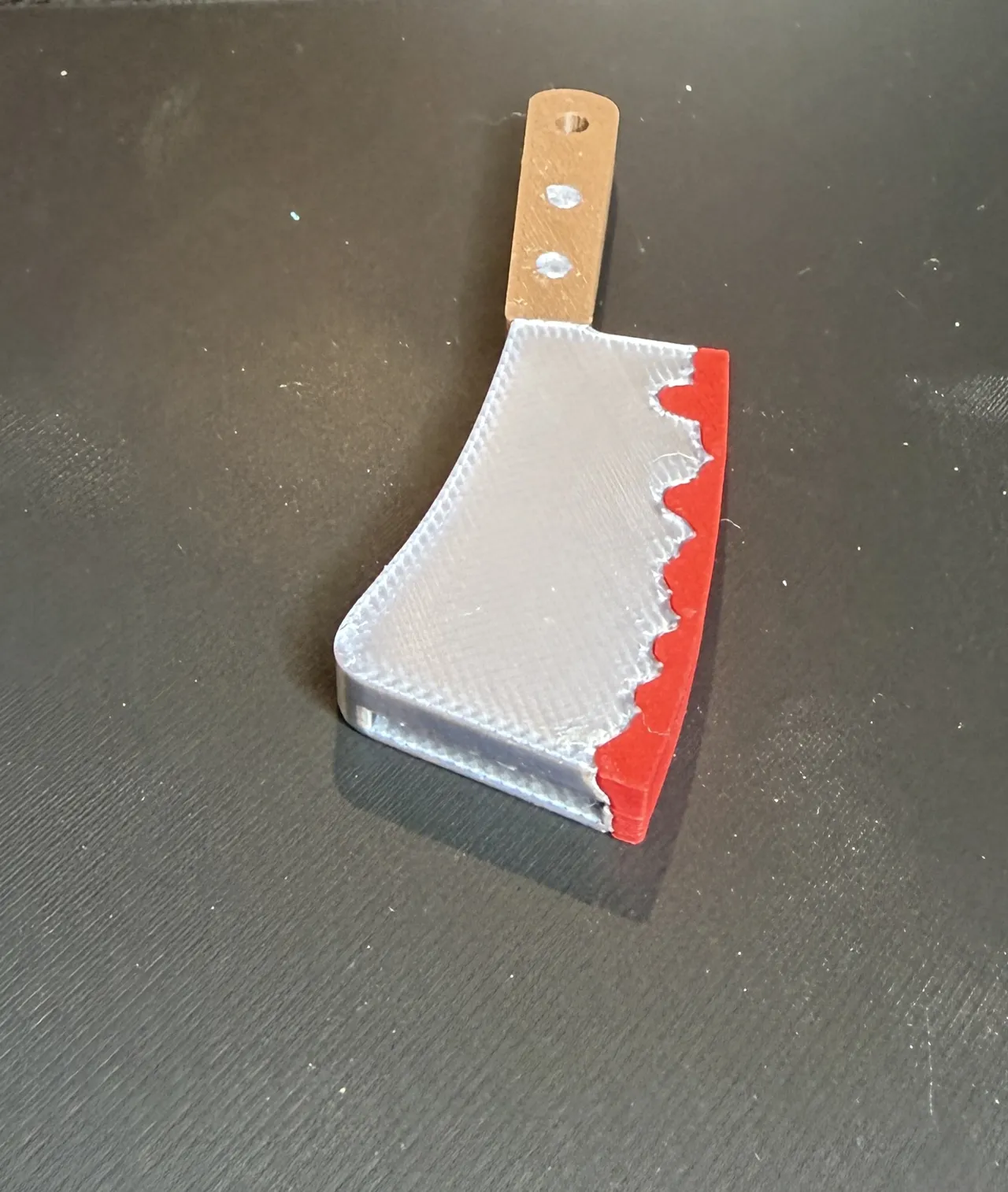 Bloody Meat Cleaver Keychain Can Opener view 2