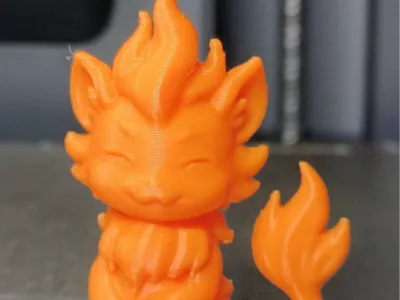 Flame Mermaid Cat