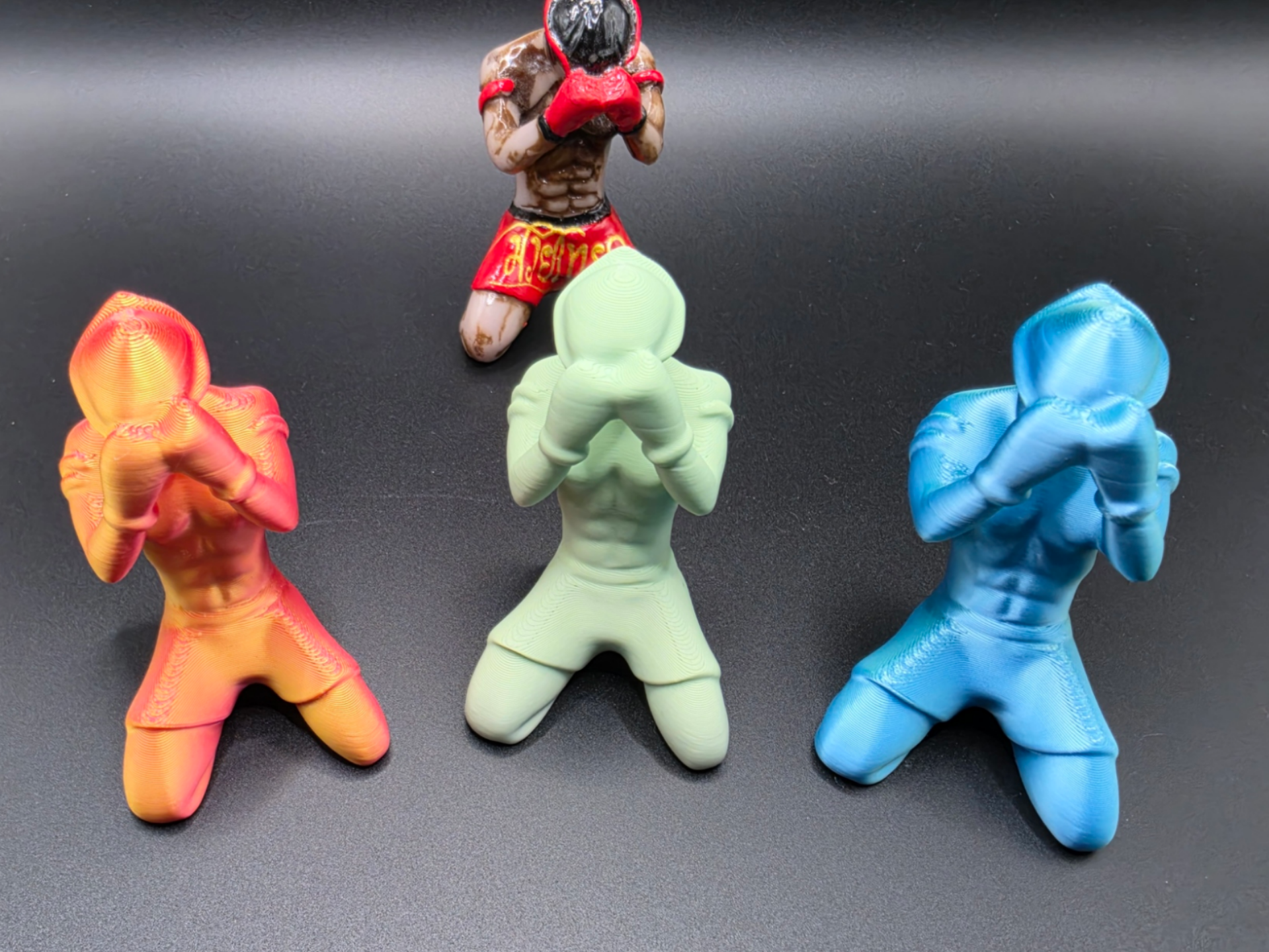 Muay Thai Fighter – Kneeling Pose