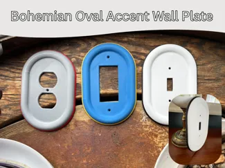 Bohemian Oval Accent Cover Plate Light Switch