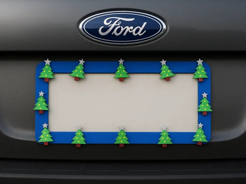 Christmas Number plate