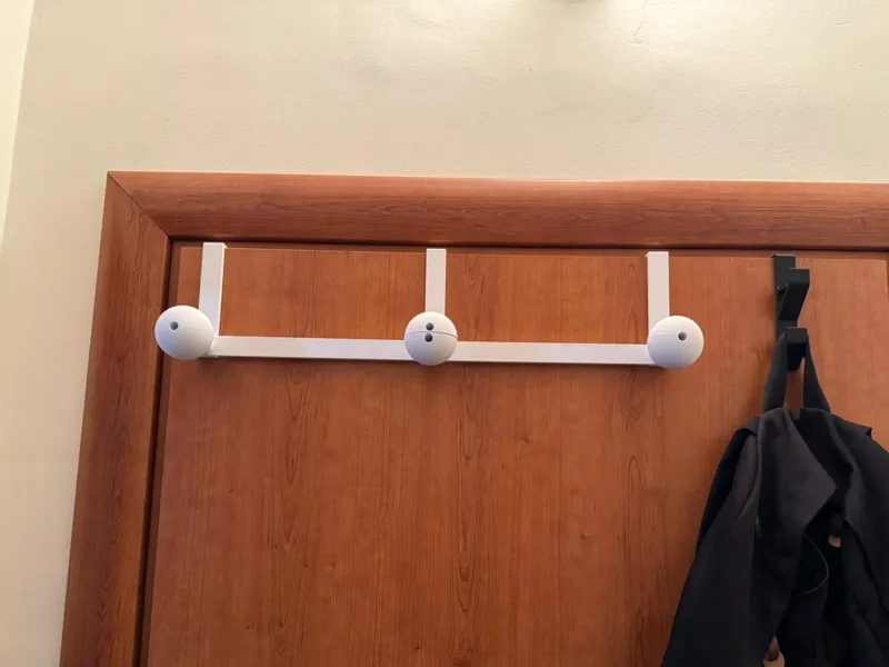 Appendi abiti per porta 500mm 3 posti