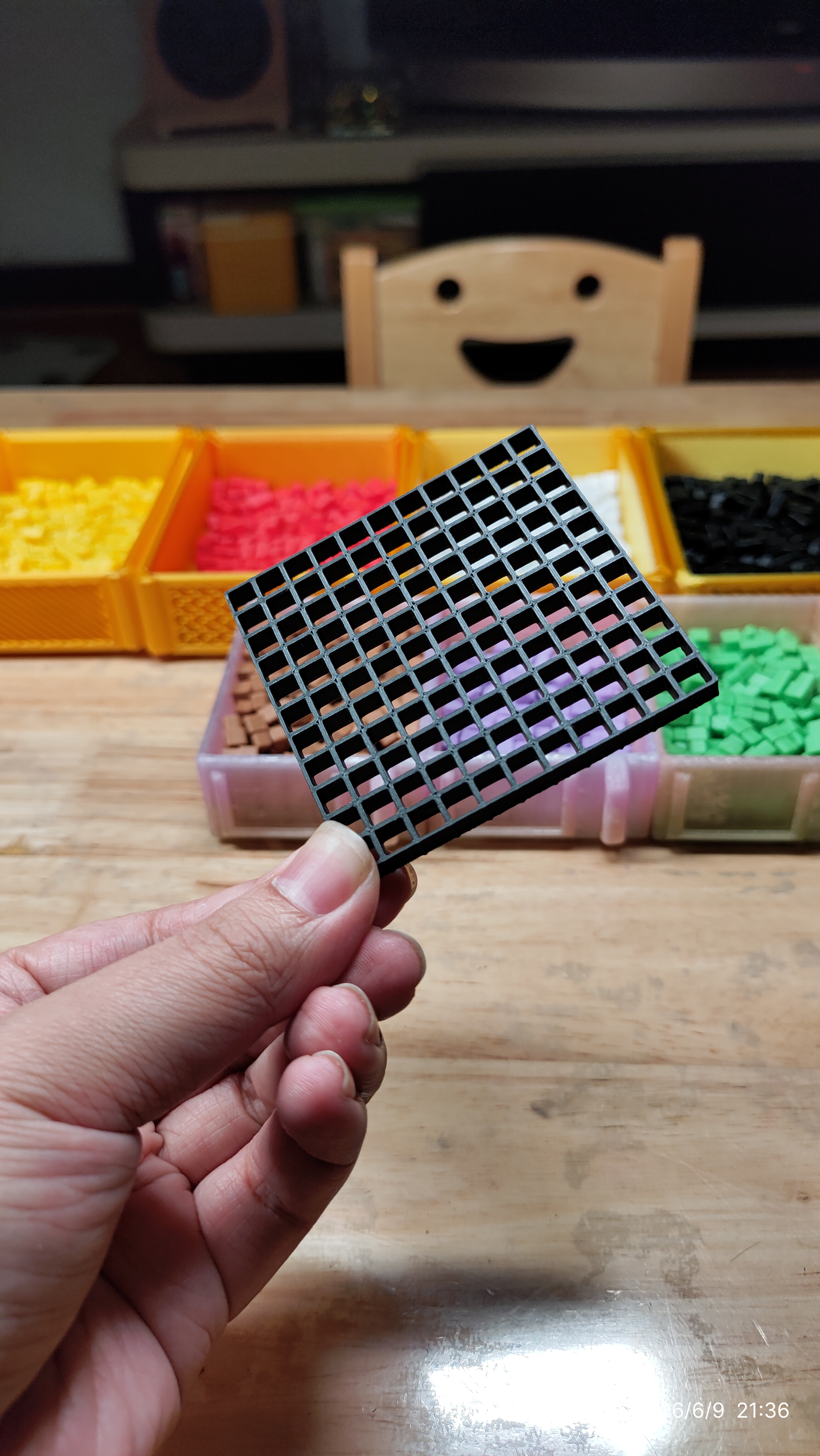 Miniatura 2 do modelo 3D 敲豆豆-无边框5mm豆拼大图真好看！