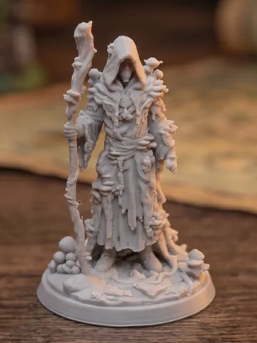 Escenografía en miniatura: Circle of Spores Druid - Fungal Shaman (32mm Base) — vista de referencia 2
