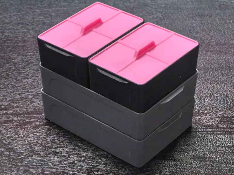 Small Stackable Storage Boxes with Lids
