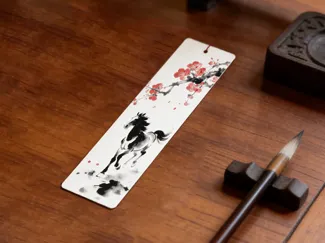 三色书签——骏马梅雨