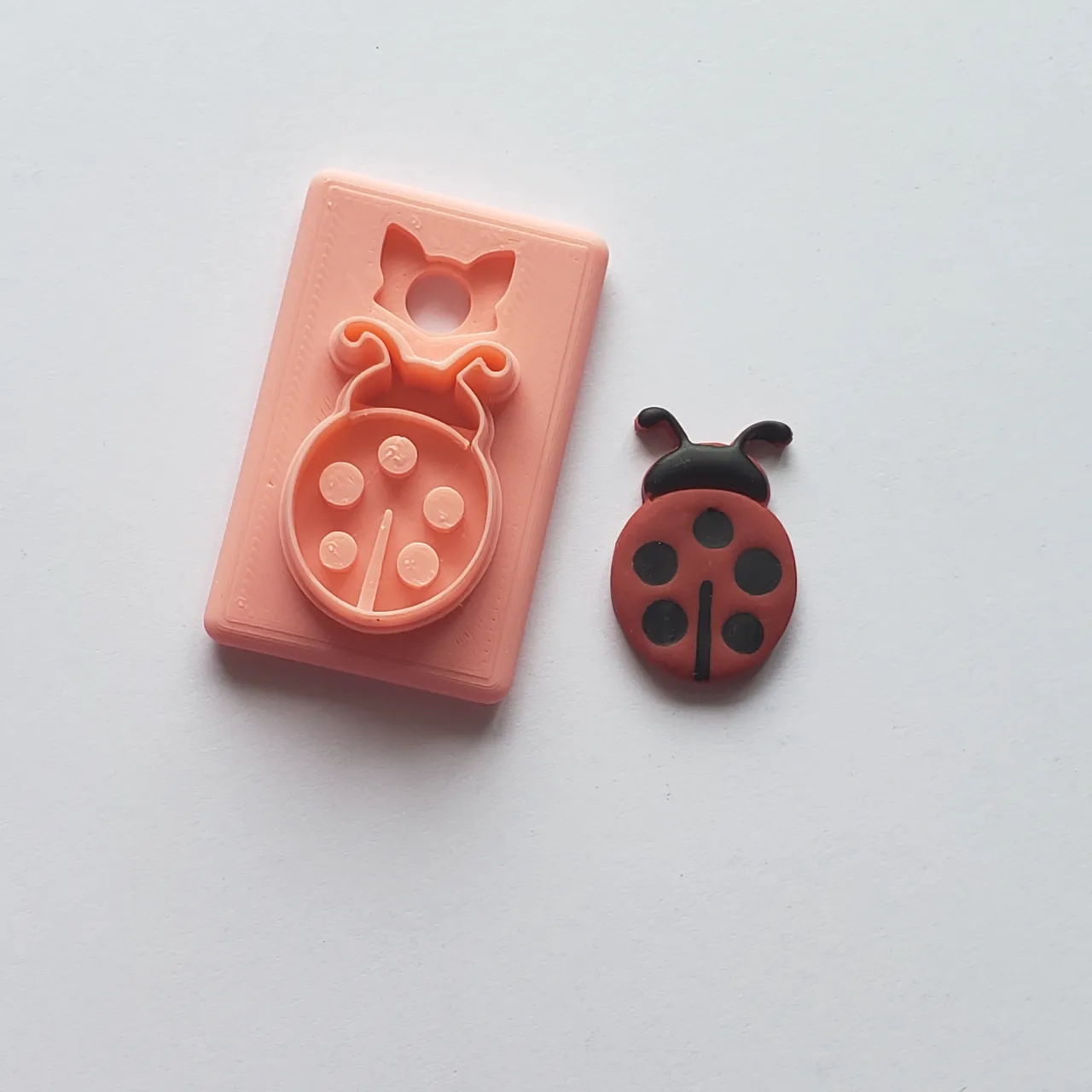 Lady Bug Lady Bird Polymer Clay Earring Cutter view 2