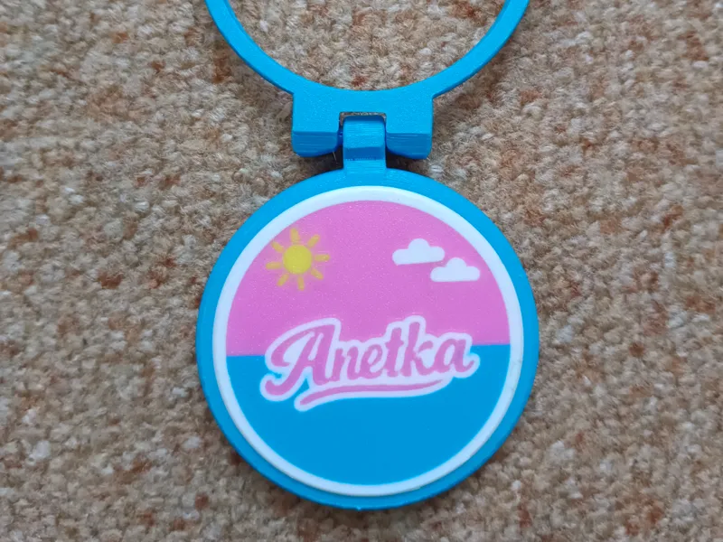 removable Anetka name plate to lid metal cans