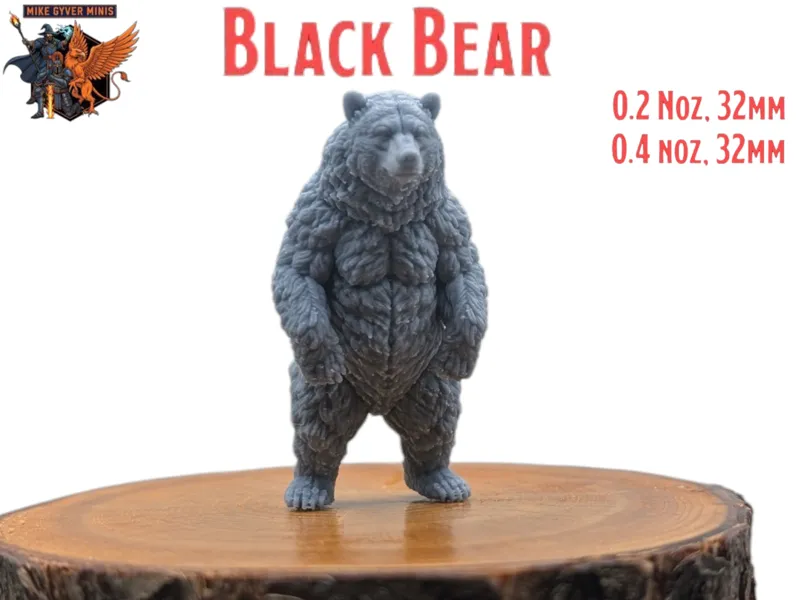 Black Bear - MGM Print-Ready Mini