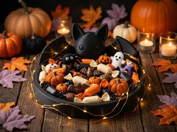 Bandeja organizadora: Bat Tray – 3 Sizes | Halloween Candy Dish & Decor — vista de referencia 5
