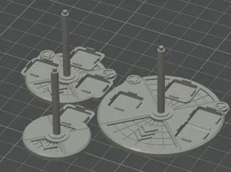 BFG Bases Remix with peg and magnet holes