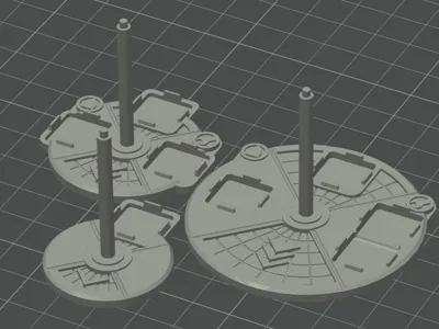 BFG Bases Remix with peg and magnet holes