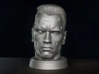 Testa Terminator Arnold Porta cuffie Headset
