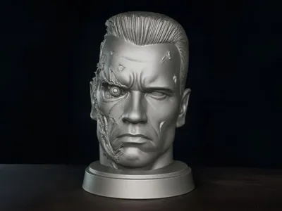 Testa Terminator Arnold Porta cuffie Headset