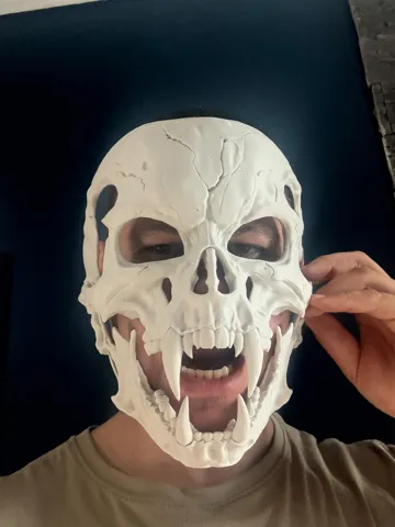 Pieza para disfraz o exhibición: SKULL MASK — vista de referencia 4