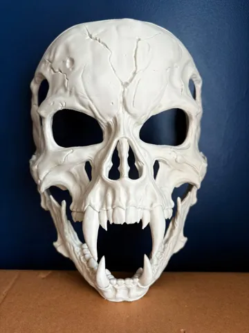 Pieza para disfraz o exhibición: SKULL MASK — vista de referencia 3
