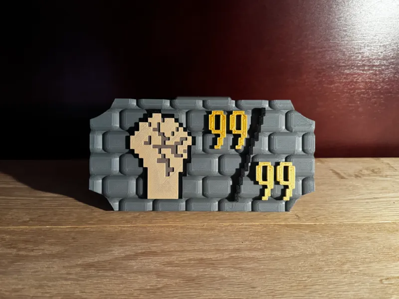 OldSchool RuneScape 99 Strength Plaque V3