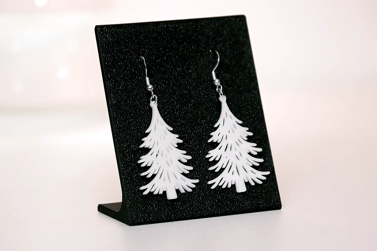 Winter Tree Earrings view 2
