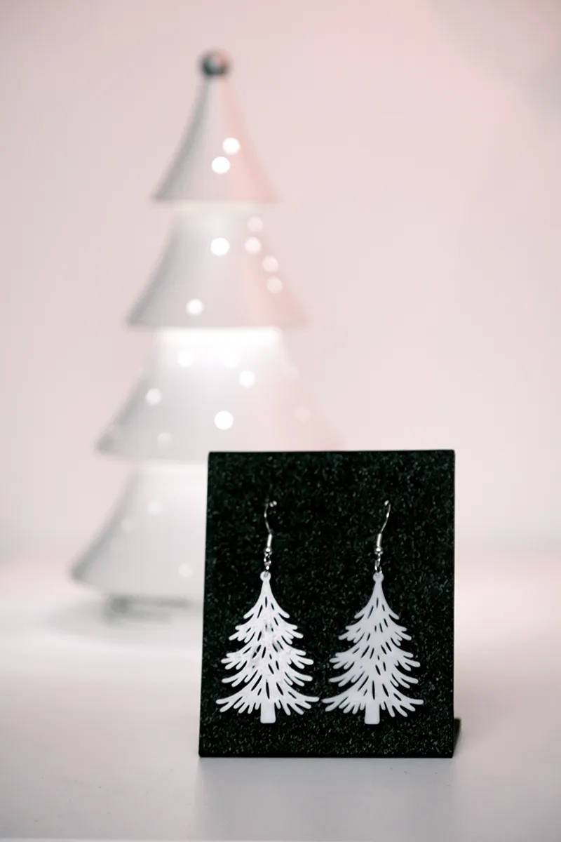 Winter Tree Earrings view 3