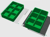 Plateaux de rangement 2x3 — photo 1