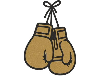 Boxing gloves keychain