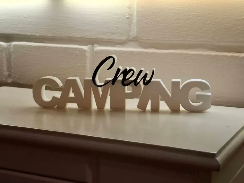 Camping Crew - Schriftzug