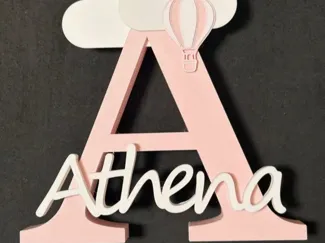 Large letter A, plus Anthena wording, 